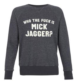 who the fuck is mick jagger sweater